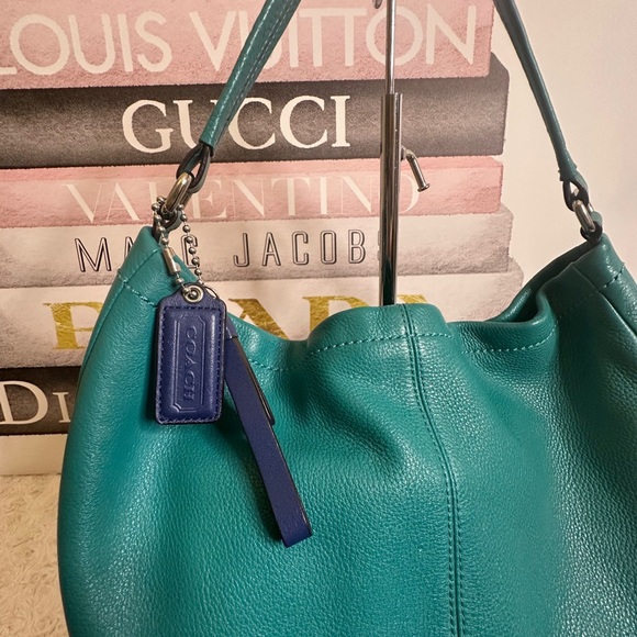 Coach Turquoise Leather Hobo Bag - Picture 3 of 17